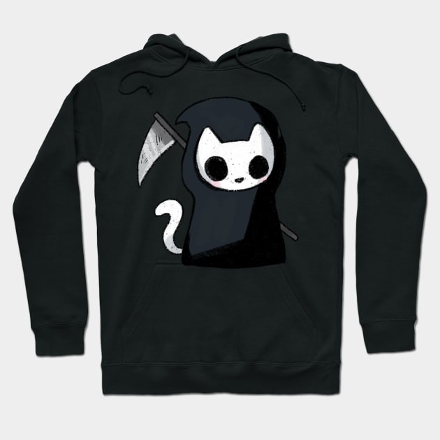 Grim reaper cat drawing Hoodie by Mayarart